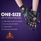 Faux Leather Claw Gloves - Black Lizard Skin Scary Leather Hand Glove Animal Claws for Women and Kids